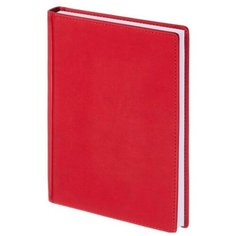 Ежедневник недатированный Альт Velvet искусственная кожа Soft Touch A5+ 136 листов красный