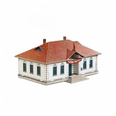 Умная бумага 3D пазл - Правление колхоза Строения для железной дороги 1:87 39 деталей