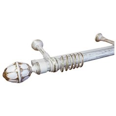 Карниз для штор в комнату Элегантс 140 см слоновая кость с золотом Дубрава