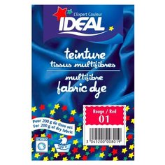 Краска IDEAL MULTIFIBRE для полиамида, хлопка, льна, вискозы, шерсти и шелка, красная