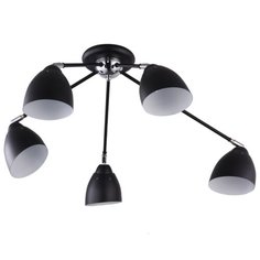 Люстра потолочная PENNY 1028/5C E27*5*40W черный/хром/черный J Light