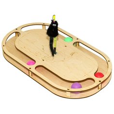 Игровой комплекс для кошек "Лучший друг" Стадион с шариками с игрушкой на пружине