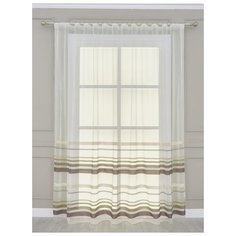 Тюль "Лиа" SANPA HOME COLLECTION, 300*270 см, коричневый/зелёный