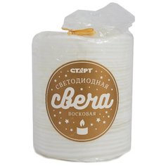 Декоративный ночник свеча СТАРТ, снег Start