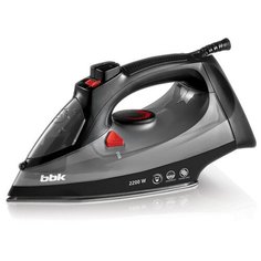 Утюг BBK ISE-2202 black/dark gray (Мощность 2200 Вт, Паровой удар 100г/мин, Длина провода 1,6 м) (ISE-2202 (B/DG))