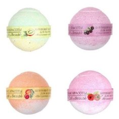 Кафе красоты Набор Бурлящие шары 4 шт*120г: смородина, фрукты, цитрус, ягоды Cafe Mimi