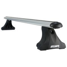 Багажник на крышу Atlant, 8827+7002+7228, аэро дуги 1,1м на Лада Веста СВ Кросс универсал с интегрированными рейлингами 2017-2020, арт:218122