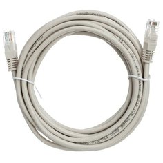 Патч-корд литой AOPEN UTP категория 5 е, серый, 5 м.