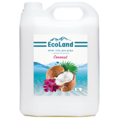Крем-гель для душа с ароматом кокоса "Coconut" ТМ «EcoLand» 5л