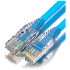 Патч-корд UTP 1.5м для подключения к интернету GCR LSZH кат5e ethernet high speed 1 Гбит/с CCA RJ45 малодымный синий