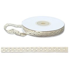 Лента упаковочная Veld co 48901 кружевная (1см х 10м) - плетение