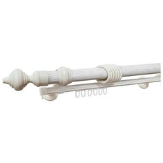 Карниз "Луковица" двурядый Кремовый 140 см Дубрава
