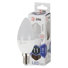 Лампа светодиодная ЭРА LED B35-11W-860-E14 (диод, свеча, 11Вт, хол, E14) ERA