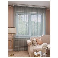 Тюль LEGRAND Грек 300*260 с утяжелителем изумруд