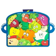 Деревянная развивающая игрушка Пазл LivCity головоломка Кастрюля с овощами н00050