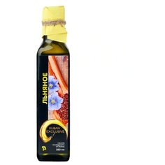 Масло льняное холодного отжима 250мл | KUBAN EXCLUSIVE | Нерафинированное