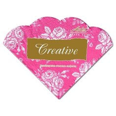 Салфетки бумажные "Creative" Розовый Винтаж, круглые, 32 см, 3 слоя Aster