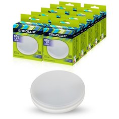 Комплект светодиодных лампочек Ergolux LED-GX53-9W-GX53-6K