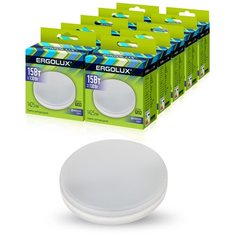 Комплект светодиодных лампочек Ergolux LED-GX53-15W-GX53-6K