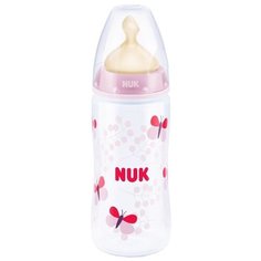 Бутылочка для кормления NUK First Choice+ с латексной соской 300 мл c 0 мес