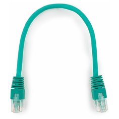 Патч-корд UTP Cablexpert PP6U-0.25M/G кат.6, 0.25м, литой, многожильный (зелёный)