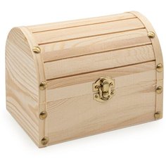 LYE015986 Шкатулка деревянная Сундучок (сосна/фанера из тополя), 16*11*12см Astra & Craft