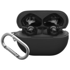 Силиконовый чехол с карабином для Huawei Freebuds Pro, черный Deppa