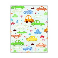Пеленка ситцевая Flyzay 120x95 "Машинки"