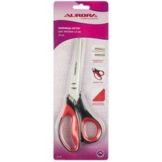 AU 491 Ножницы Aurora Зиг-заг, 23 см, шаг зубчика 3,5 мм