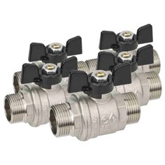 Кран шаровый 1/2 Bugatti НР-НР 327 (набор из 5 штук)
