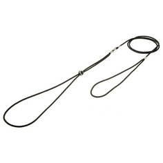 Ринговка для собак круглая с бусинкой черная 3 мм V.I.Pet (1 шт) Zoo One