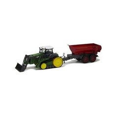 Трактор Пламенный мотор гусенечный с ковшом и полуприцепом