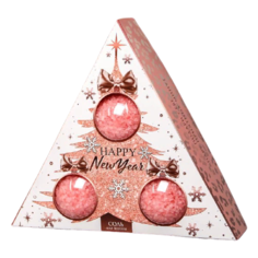 Чистое счастье Соль для ванн "Happy New Year", 3 флакона 4921120, 570 г