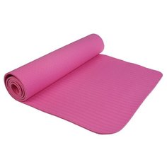 Коврик Sangh Yoga mat, 183х61х0.6 см розовый однотонный
