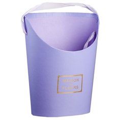 Коробка подарочная Yiwu Zhousima Crafts для цветов 16 х 19 х 8,5 см фиолетовый