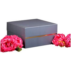 Коробка подарочная Yiwu Zhousima Crafts Best Gift 28 х 28 х 15 см серый