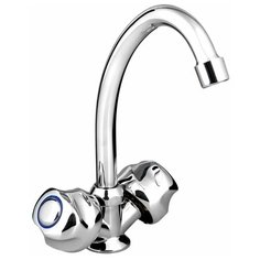 Смеситель для кухни (мойки) Accoona A56 A5677 двухрычажный хром