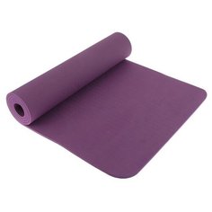 Коврик Sangh Yoga mat, 183х61х0.8 см фиолетовый однотонный