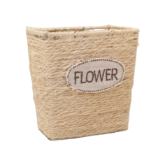 Кашпо Доляна FLOWER трапеция 15х10х15 см бежевый