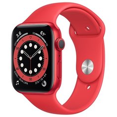 Умные часы Apple Watch Series 6 GPS 44мм Aluminum Case with Sport Band, (PRODUCT)RED