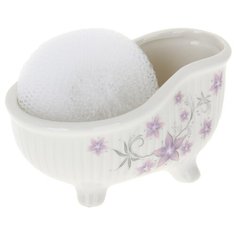 Подставка для губки Доляна Звездные цветы, 13х8х7.3 см