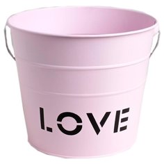 Кашпо Дарите счастье Love 15,5 х 18 см розовый