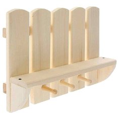 Добропаровъ Полка-вешалка Забор бежевый