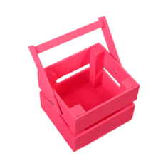 Кашпо Дарим красиво Однушка Лайт ручка складная 12 x 11 x 9 см розовый