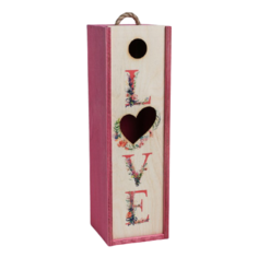 Коробка подарочная Дарите счастье Love 33 × 11 × 11 бежевый/розовый