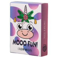 Мыло кусковое Чистое счастье Moo fun Сладкий миндаль, 70 г