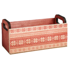 Ящик Дарите счастье 4529688 24.5 х 5 х 10 см красный