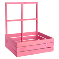 Кашпо Дарите счастье с окном 35 х 30 х 42 см Розовое счастье