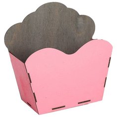 Кашпо Дарите счастье 4093956/4093953/4093954 21.8 х 9 х 20.5 см розовый