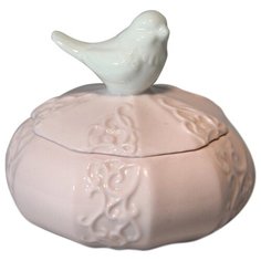 Shenzhen Yijun Ceramics Шкатулка 30-1005 розовый/белый
